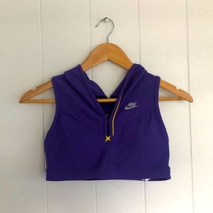 VINTAGE NIKE sports bra with hoodie